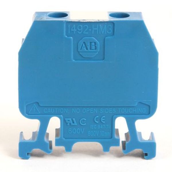 Allen-Bradley, 1492-H Finger-Safe Terminal Blocks, H-Block,Code 3,Blue image 1