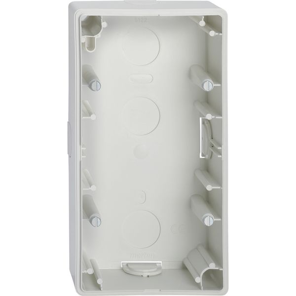 Surface-mounted housing, 2-gang, polar white, M-Smart/Artec image 1