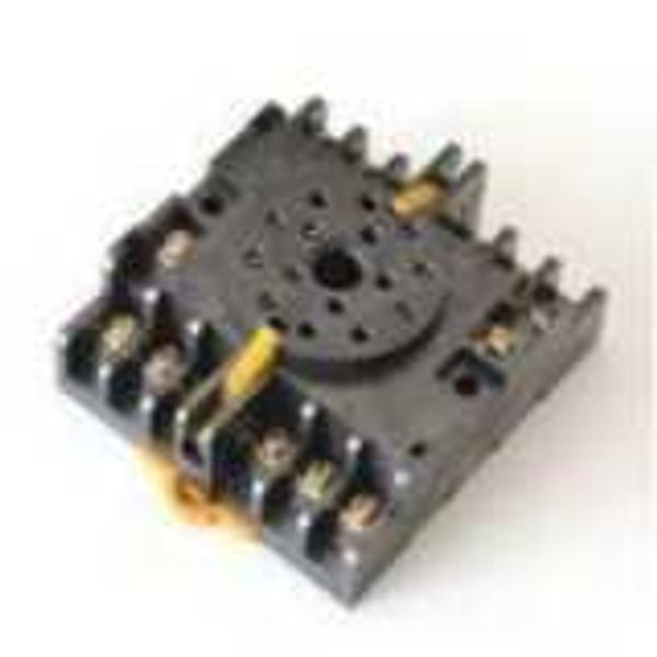 Socket, DIN rail/surface mounting, 14-pin, screw terminals image 2