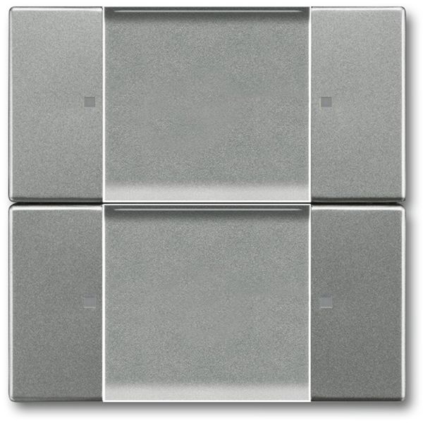 6736-803 CoverPlates (partly incl. Insert) Remote control grey metallic image 1