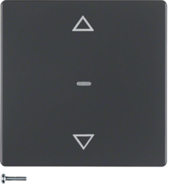 KNX radio blind button quicklink Q.1/Q.3 anthracite, velvety image 1