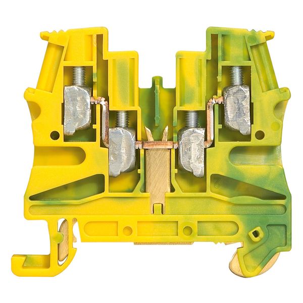 Terminal block viking 3 - screw -for conductor -1 connect -2ent/2out -metal base image 1