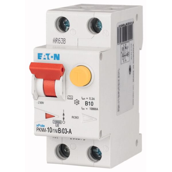 RCD/MCB combination, 10 A, 300 mA, MCB trip characteristic: B, 1p+N, RCD trip characteristic: A image 3