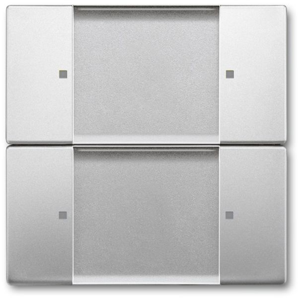 6736-866 CoverPlates (partly incl. Insert) Remote control Stainless steel image 1