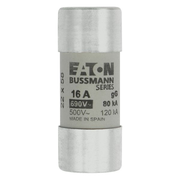 Fuse-link, LV, 16 A, AC 690 V, 22 x 58 mm, gL/gG, IEC image 4