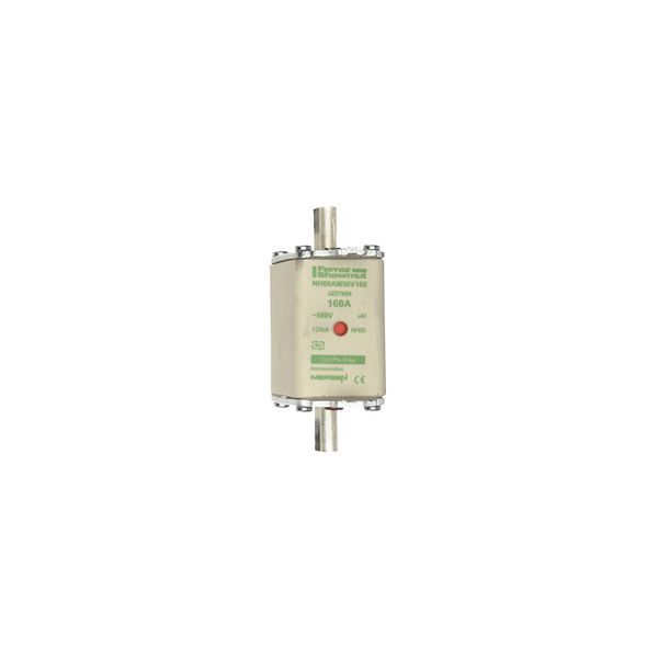 Fuse-link NH00 aM 500VAC 160A live tags Double indicator image 1