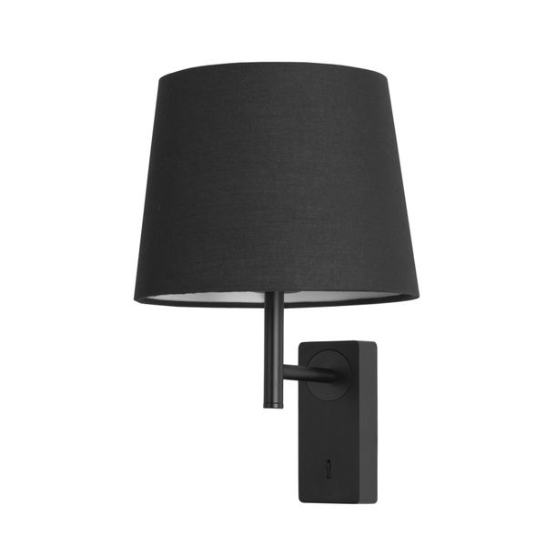 Wall fixture IP20 AURA E27 15 Black image 1