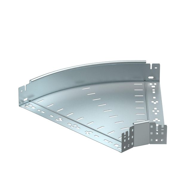 RBM 45 850 FS  Bend 45°, Magic 85, horizontal, with quick coupling, 85x500, Steel, St, strip galvanized, DIN EN 10346 image 1