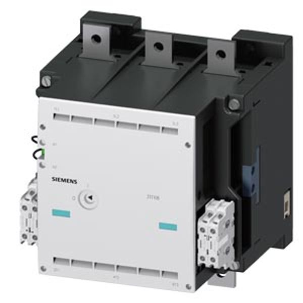 Contactor, Size 14, 3-pole, AC-3, 335kW, 400/380 V (1000 V) Auxiliary .... 3TF6844-8CS7 image 1