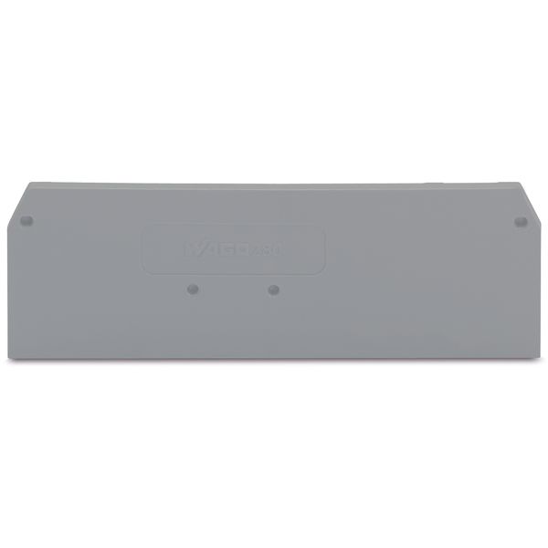 End and intermediate plate 2.5 mm thick gray image 1