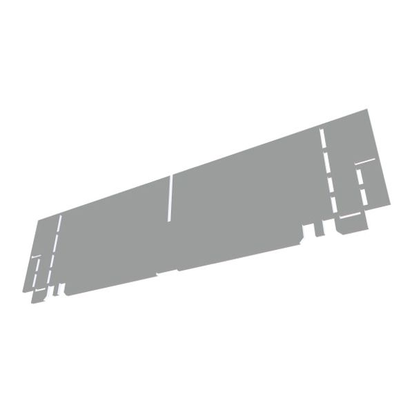 Horizontal partition, 1 to 4-row flush-mounting (hollow-wall) compact distribution boards image 1