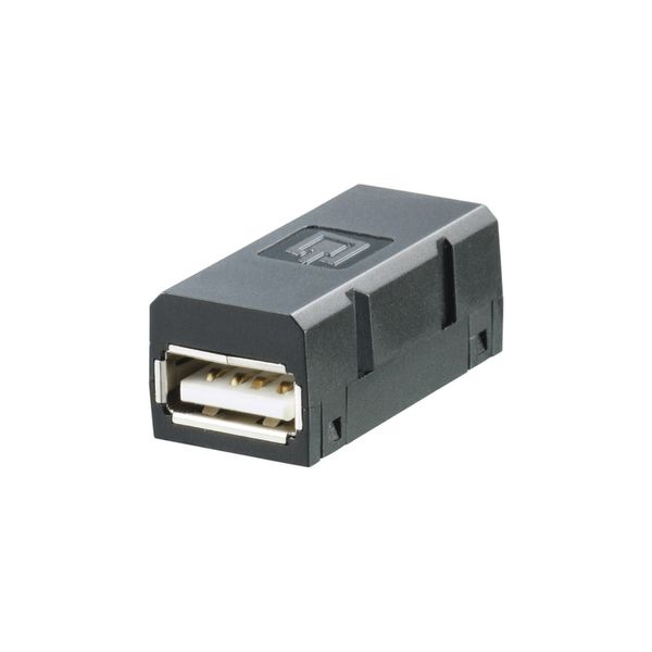 USB connector, IP67 with housing, Connection 1: USB A, Connection 2: U image 1