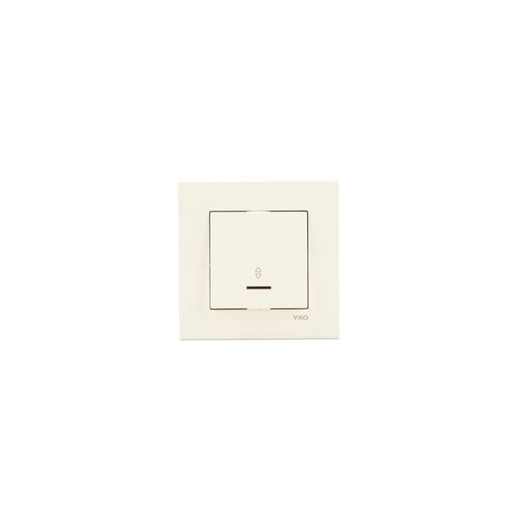 Karre Beige Illuminated Two Pole Switch ( 16A ) image 1