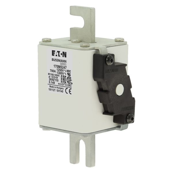 Fuse-link, high speed, 1100 A, AC 600 V, DIN 2, 61 x 77 x 138 mm, aR, DIN, IEC, single indicator image 16