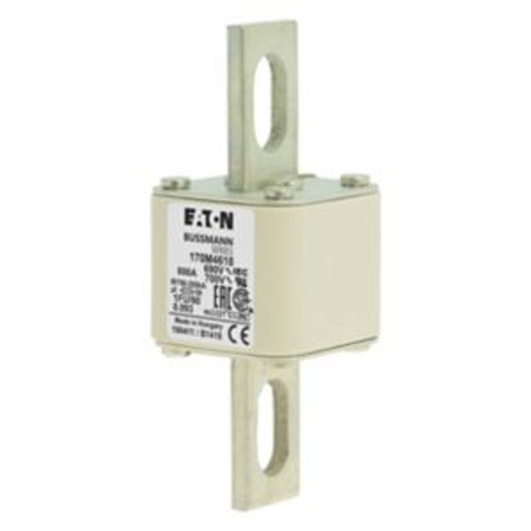 Fuse-link, high speed, 800 A, AC 690 V, size 1, 53 x 69 x 136 mm, aR, IEC, UL, no indicator, 90 mm centers image 8