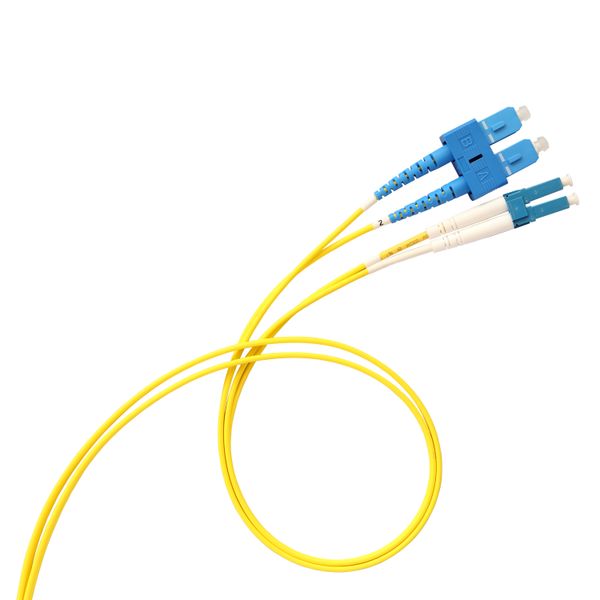 Ultra OS2 single-mode LCS³ duplex LC/SC optical cable - length 3m image 1