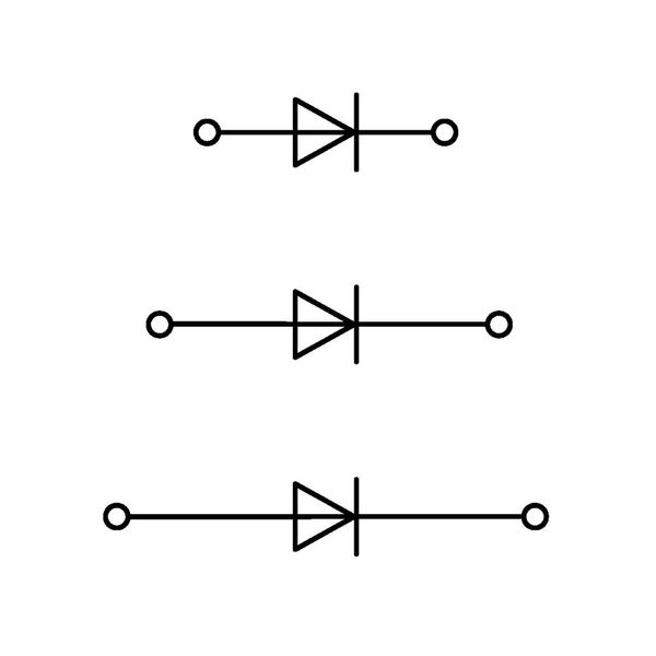 Component terminal block triple-deck with 3 diodes 1N4007 gray image 3