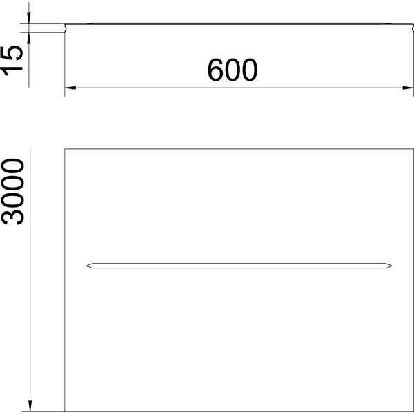 DGRR 600 FS Cover snapable for mesh cable tray 600x3000 image 2