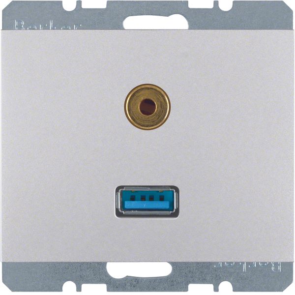 USB/3.5 mm audio soc. out., K.5, al., matt, lacq. image 1