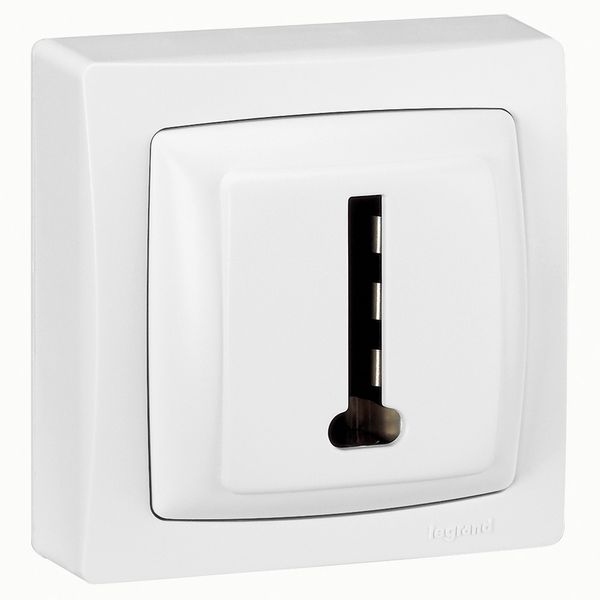 086022 8-contact telephone socket Complete surface-mounted switchgear - white image 2