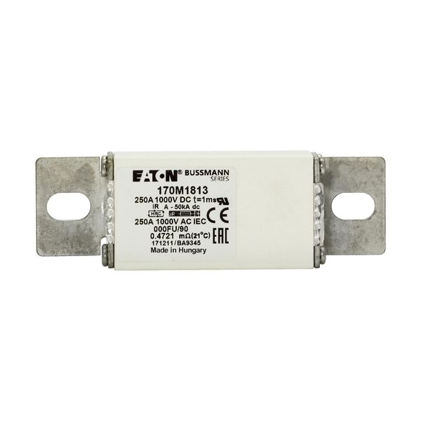 Fuse-link, high speed, 250 A, DC 1000 V, size 000, 24 x 36 x 115 mm, aR, IEC image 8