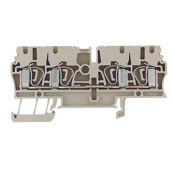 Feed-through terminal block, Tension-clamp connection, 2.5 mm², 800 V, image 1