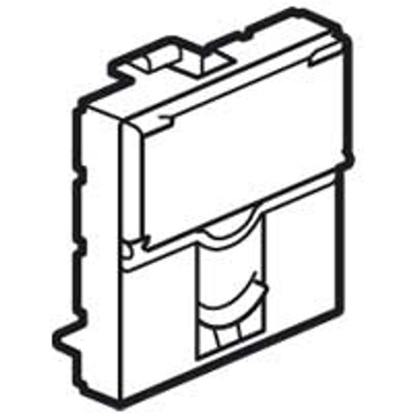 Faceplate Mosaic - for single Systimax connector - 2 modules - white image 1