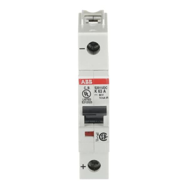 S201UDC-K63 Miniature Circuit Breaker - 1P - K - 63 A image 4