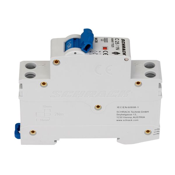 Miniature Circuit Breaker (MCB) AMPARO 6kA, C 25A, 1+N, 1MW image 6