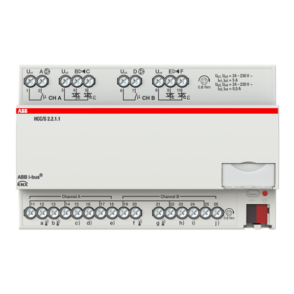 HCC/S2.2.1.1 Heating/Cooling Circuit Controller, 2-fold, 3-point, MDRC image 4