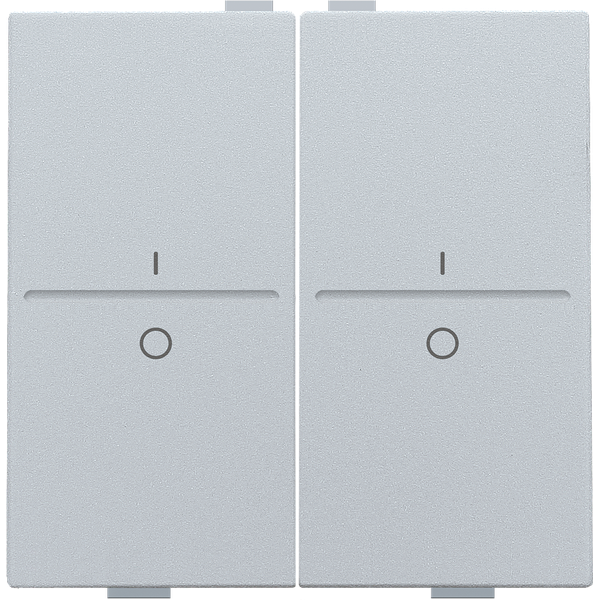 Double key with 'I' and '0' symbols for wireless switch or push button image 3