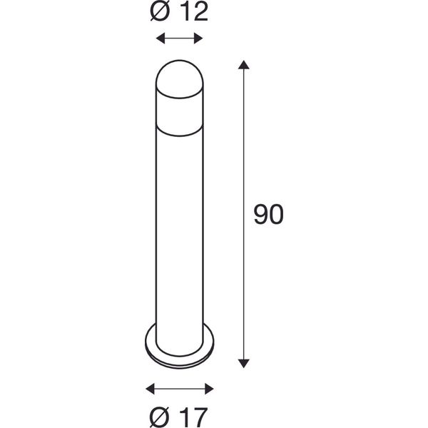 C-POL floor lamp, E27, max. 24W, IP54, anthracite image 3