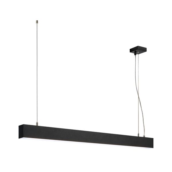 GLENOS pendant, matt black, 1m, 52W, 4000K image 1