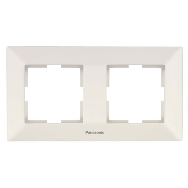 Arkedia Accessory Beige Two Gang Frame image 1