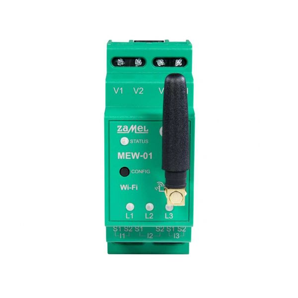 1-phase Wi - Fi elektric energy monitor with antenna type: MEW-01/ANT-1F image 1