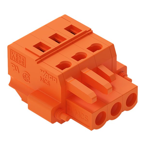 1-conductor female connector CAGE CLAMP® 2.5 mm² orange image 1