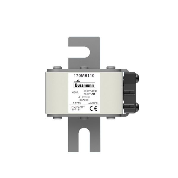 Fuse-link, high speed, 2500 A, AC 380 V, size 3, 70 x 147 x 66 mm, aR, IEC, single indicator image 7