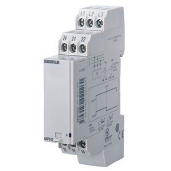 Phase sequence relay AC 3x 208...440 V, 5 A, 2 changeover contacts image 2