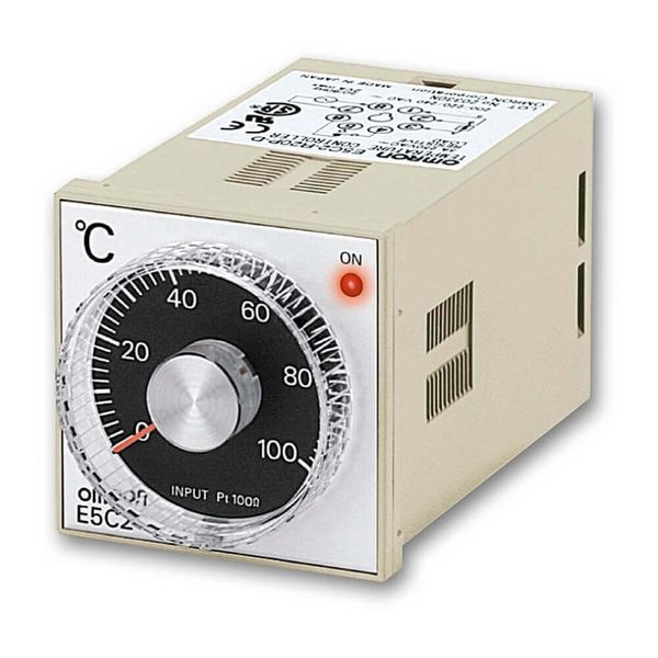 Temp. controller, LITE, 1/16 DIN, 48x48mm,Dial knob,P-Control,K-Thermo image 3