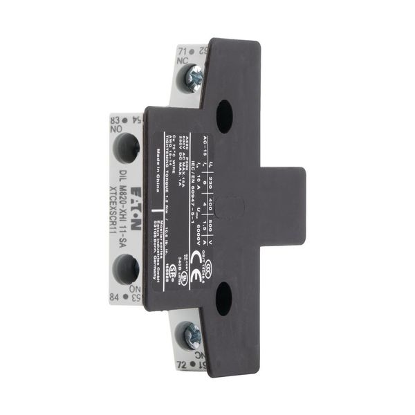 Auxiliary contact module, 2 pole, Ith= 10 A, 1 N/O, 1 NC, Side mounted, Screw terminals, DILM250 - DILH2600 image 8