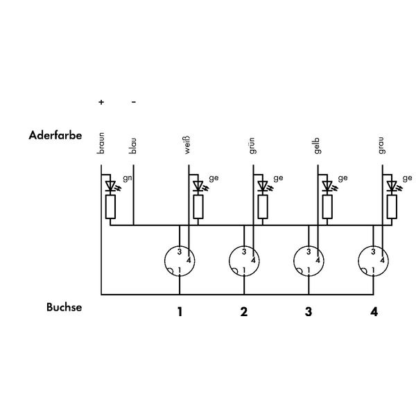 M8 sensor/actuator box 4-way 3-pole image 4