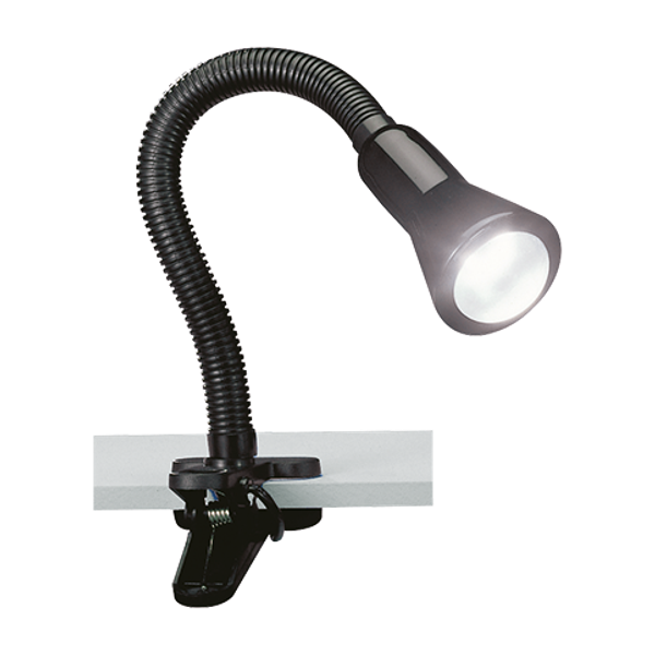 Flexo table lamp clip E14 black image 1