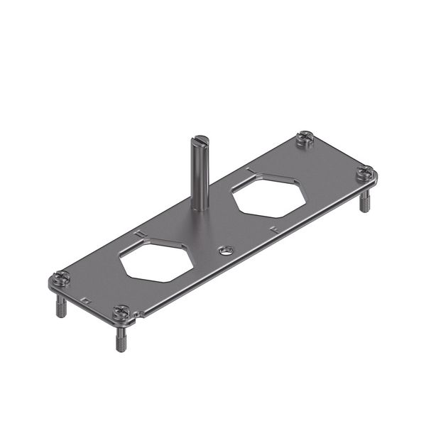 Mounting frame for industrial connector, Series: HighPower, Size: 8, N image 2