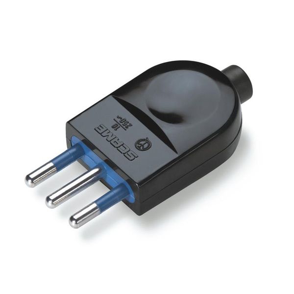 PLUG 2P+E 10A BLACK "BLUELINE" image 5