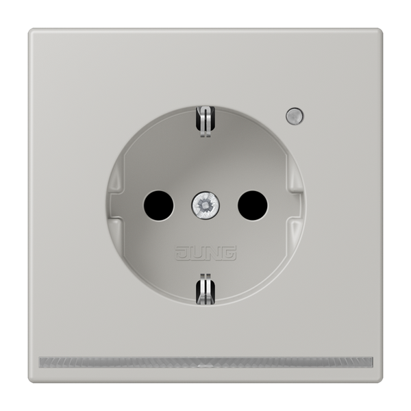 SCHUKO socket with LED pilot light LC320 LC1520-OLNW205 image 1