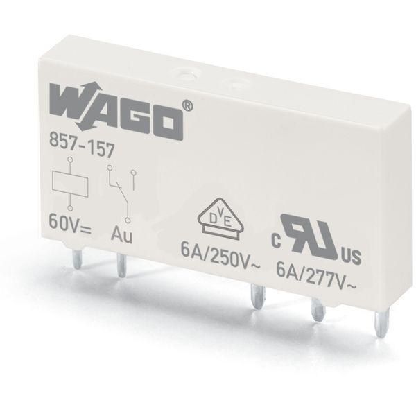 Basic relay Nominal input voltage: 60 VDC 1 changeover contact image 4