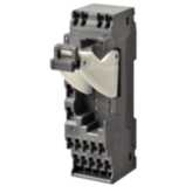 Socket, DIN rail/surface mounting, 14 pin, push in terminals, for G7SA image 3