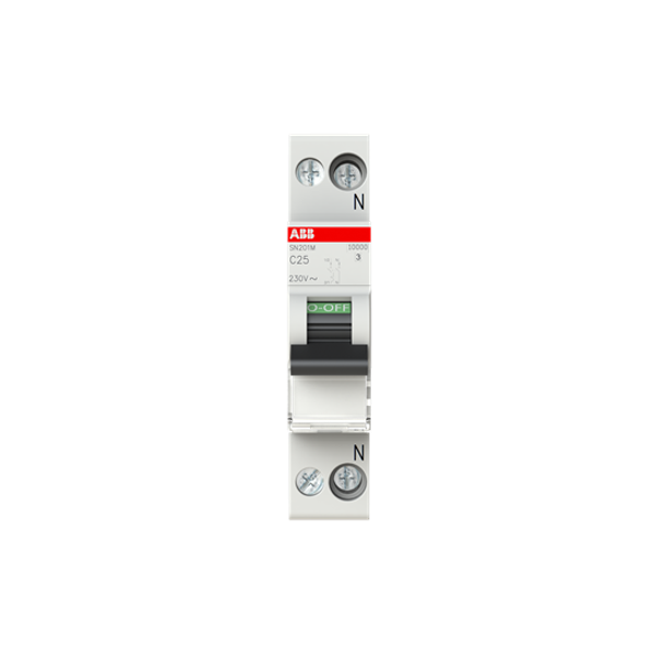 SN201 M-C25 Miniature circuit breaker - 1+NP - C - 25 A image 7