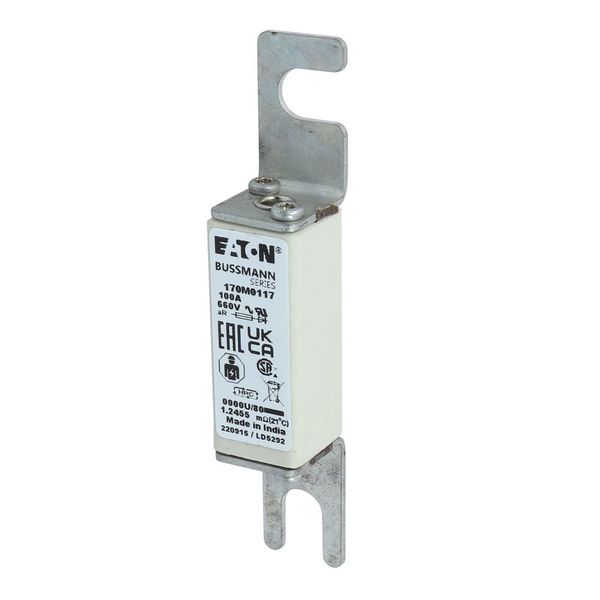 Fuse-link, high speed, 16 A, AC 660 V, size 0000, 18 x 19 x 100 mm, gR, UL, visual indicator image 7