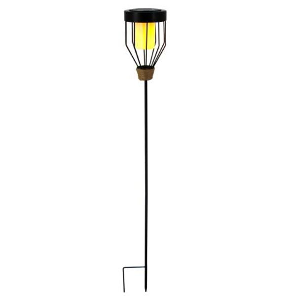 Outdoor Solar Light - 0W 2lm 1900K IP44  - Black image 1